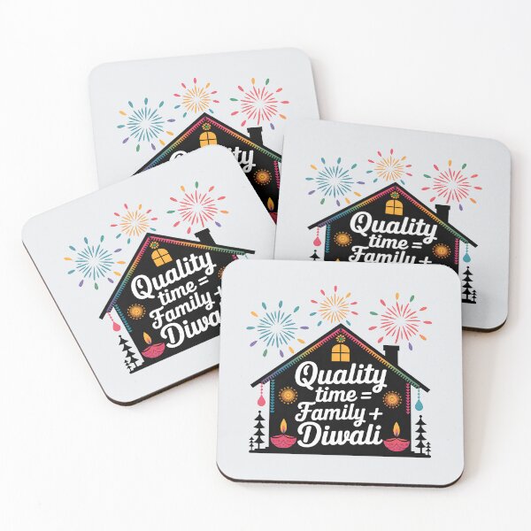 Item preview, Quality Time = Family + Diwali – Festive Celebration Design designed and sold by Jollys-ArtShop.