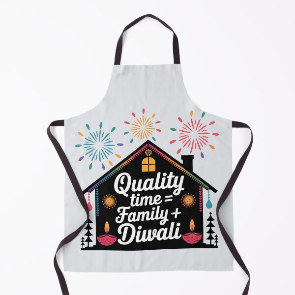 Item preview, Quality Time = Family + Diwali – Festive Celebration Design designed and sold by Jollys-ArtShop.