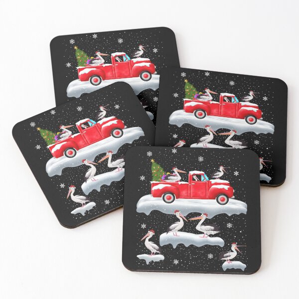 Item preview, Pelican Driving Christmas Tree Red Truck Pelican Christmas designed and sold by tedroyegelsd.