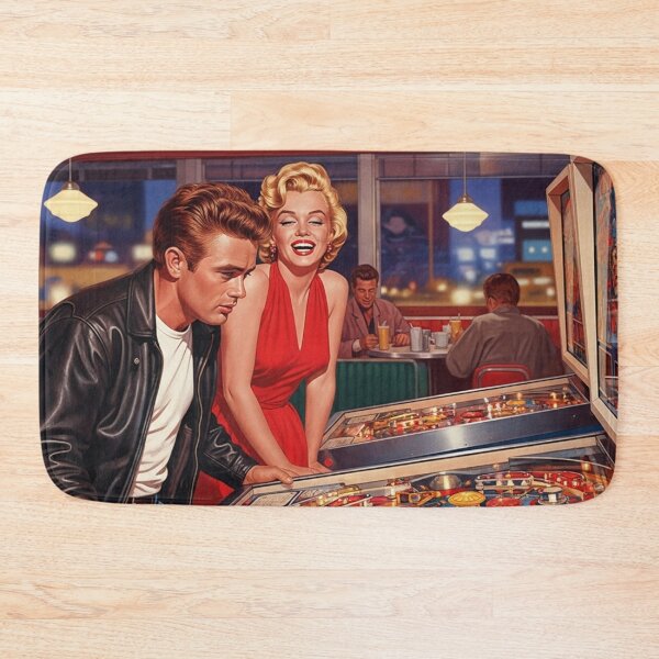 Item preview, Legends at Play – James Dean & Marilyn Monroe in a Retro Diner designed and sold by Art's Diner.