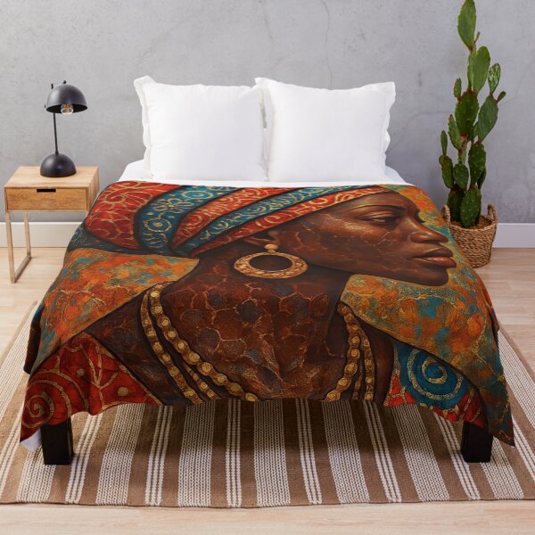 Item preview, African Queen Batik Portrait designed and sold by Le Pédagogue.