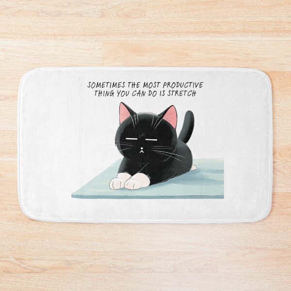 Item preview, Stretch Break Cat Wisdom designed and sold by softnotestoyou.