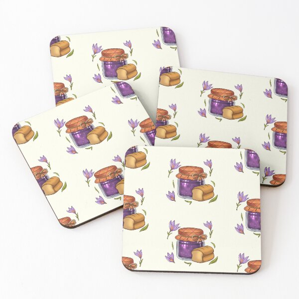Item preview, Purple jam with bread and cozy illustration designed and sold by Minttsky.