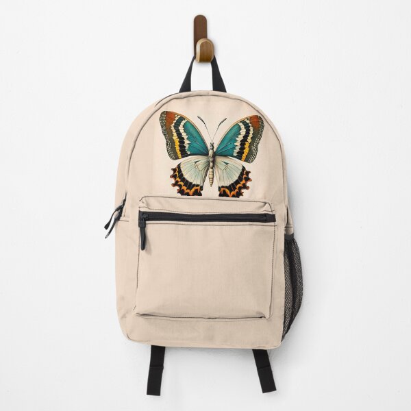 Item preview, Title: Elegant Vintage Butterfly: Blue & Orange Botanical Illustration designed and sold by LanaGustavsson.