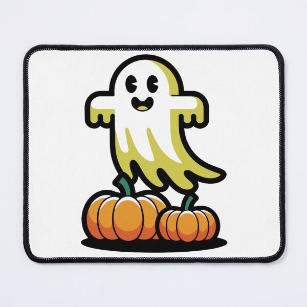 Item preview, Abstract Vector Ghost with Pumpkins designed and sold by Shop9999.