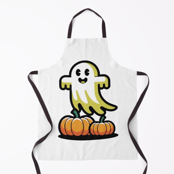 Item preview, Abstract Vector Ghost with Pumpkins designed and sold by Shop9999.