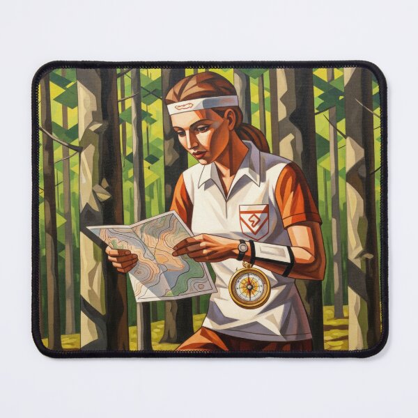 Item preview, The Orienteering Race - Original Art Deco Artwork designed and sold by elektronen.
