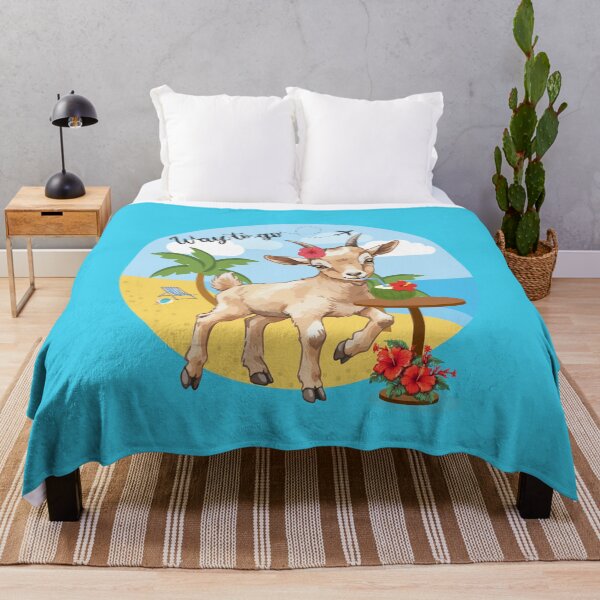 Item preview, Way2Go - Cheeky tropical goat with coconut designed and sold by LulitasDreams.