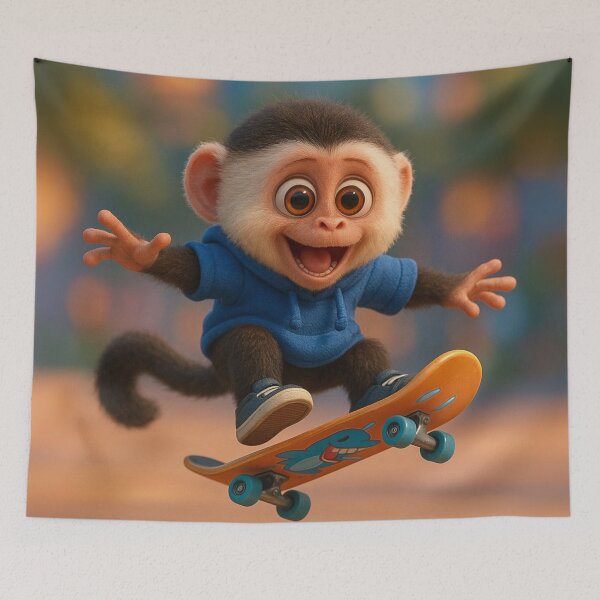 Item preview, Skater Capuchin designed and sold by Sillytoe.