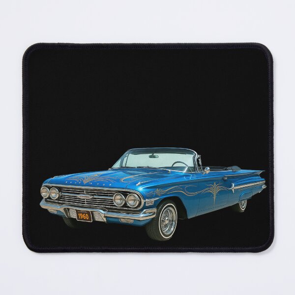 Item preview, 1960 Chevy Impala Lowrider Convertible – Candy Blue designed and sold by Tatko Designs.