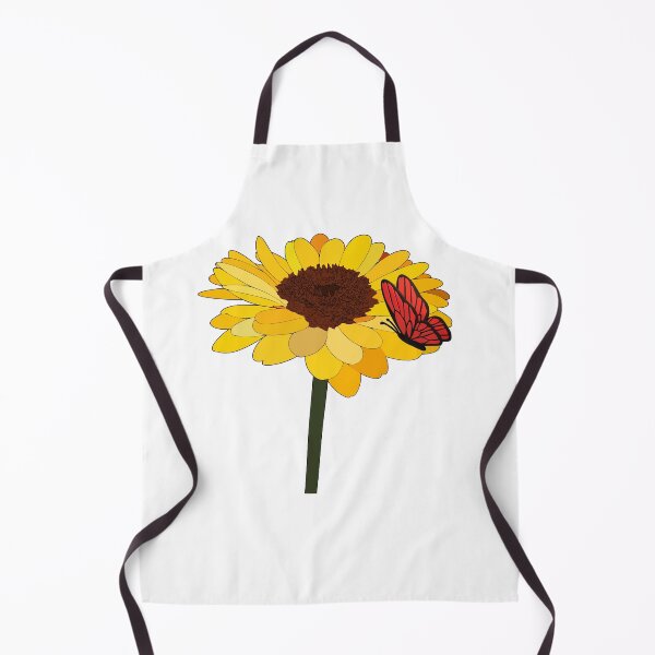 Item preview, Sunflower with Red Butterfly | Nature Inspired Floral Art designed and sold by NatFil.