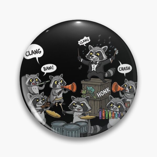 Item preview, Trash Panda Maestro – Funny Raccoon Orchestra Cartoon designed and sold by Whisky1111.