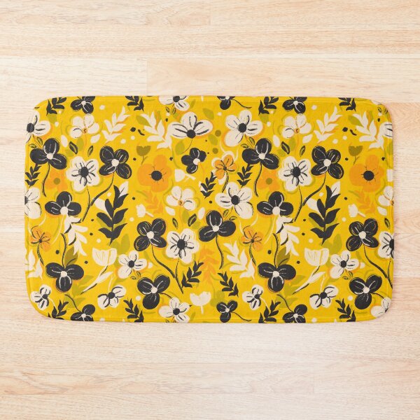 Item preview, Yellow Floral  pattern  designed and sold by Nora Gad.