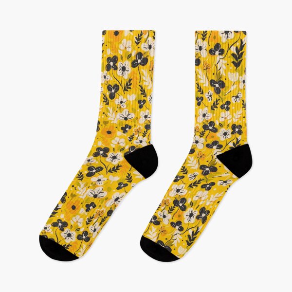 Item preview, Yellow Floral  pattern  designed and sold by Nora Gad.