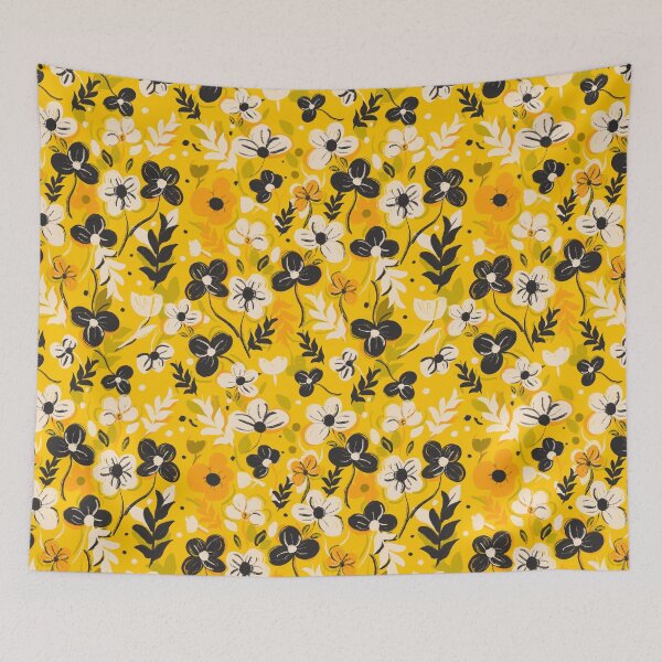 Item preview, Yellow Floral  pattern  designed and sold by Nora Gad.