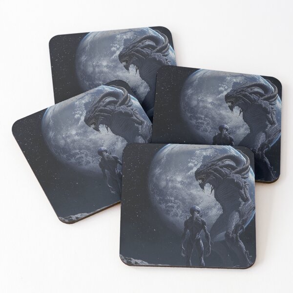 Item preview, Cosmic Warrior Under the Moon designed and sold by AspisArtworks.