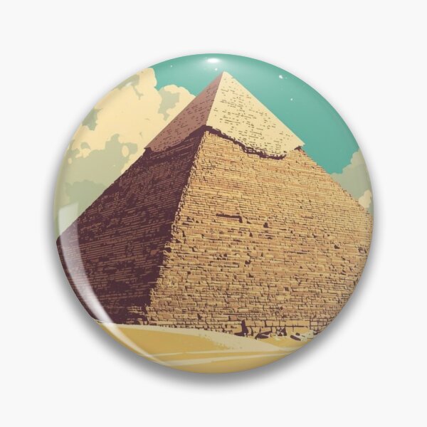 Item preview, The Pyramids of Giza Poster - Vintage Travel Art of Egypt's Ancient Wonders designed and sold by FestivityFinds.