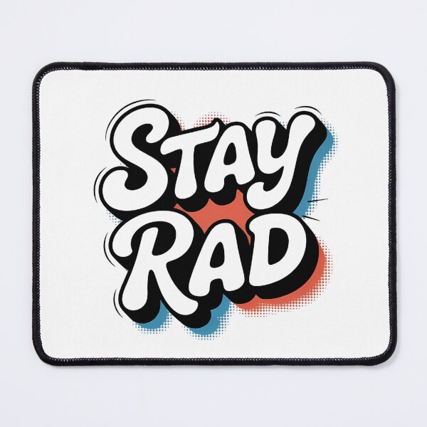 Item preview, Stay Rad – Retro Typography Sticker designed and sold by StormVape.