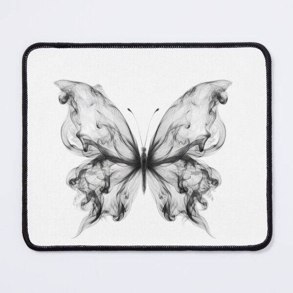 Item preview, Smoky Butterfly Art - Black and White Abstract Ink Butterfly Design designed and sold by Exisilium.
