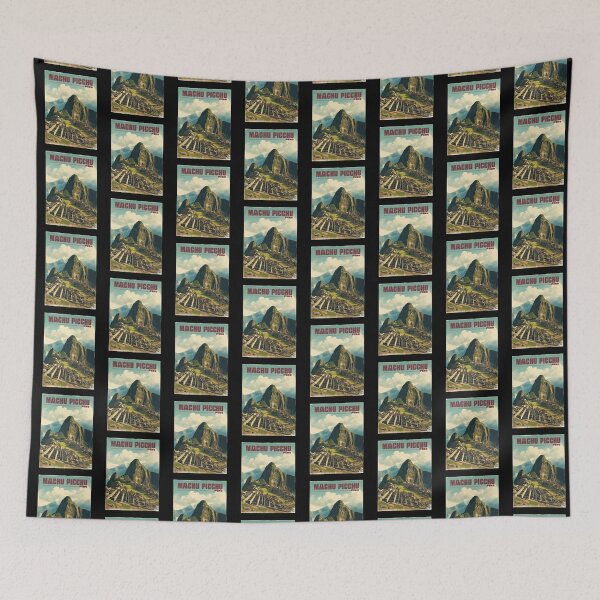 Item preview, Machu Picchu Poster - Vintage Travel Art of Peru's Ancient Inca City designed and sold by FestivityFinds.
