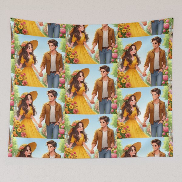 Item preview, Sweet Couple Walking Holding Hand designed and sold by Mywaymylife.