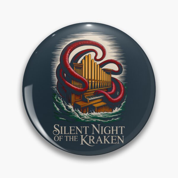 Item preview, Kraken Playing Pipe Organ in Stormy Green Waves designed and sold by SplashTastic.