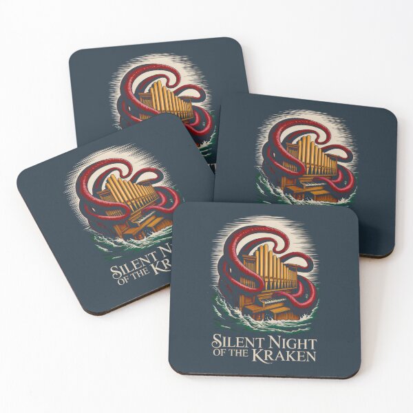 Item preview, Kraken Playing Pipe Organ in Stormy Green Waves designed and sold by SplashTastic.