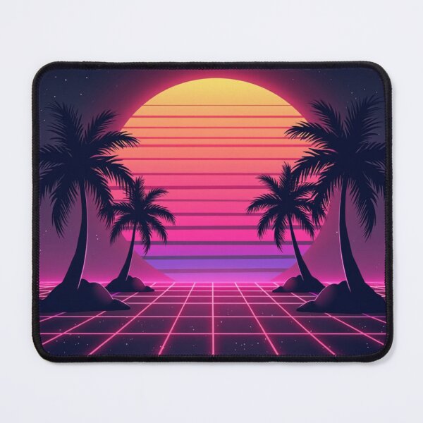 Item preview, Retro Vaporwave Sunset with Palm Trees designed and sold by ArtsAmaze.