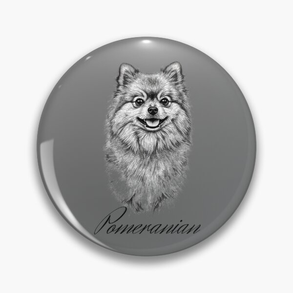 Item preview, Adorable Pomeranian Ink Drawing Art Print Gift designed and sold by FunnyPetTeesJP.