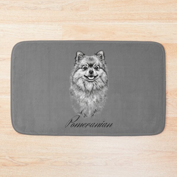 Item preview, Adorable Pomeranian Ink Drawing Art Print Gift designed and sold by FunnyPetTeesJP.