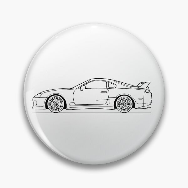 Item preview, Toyota Supra MK4 1995 Line Art designed and sold by nanico.