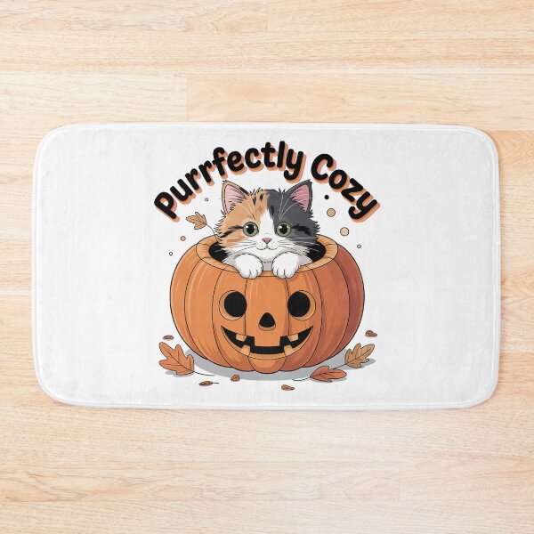 Item preview, Cute Cat in Pumpkin designed and sold by graphic-genie.