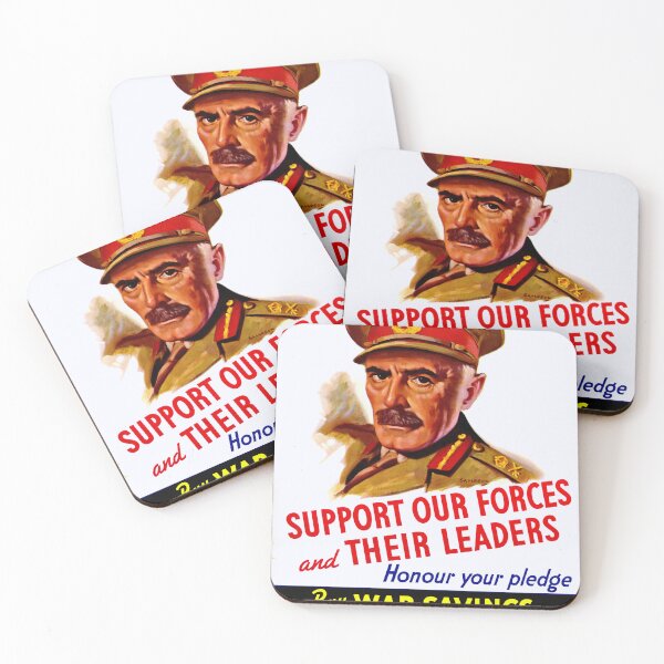 Item preview, Vintage WWII Propaganda Poster | Support Our Forces | Military Leadership Art Print | War Bond Financial Contribution designed and sold by artofuniverse.