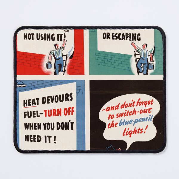 Item preview, WWII UK Propaganda Poster | Save Fuel for War Effort | Retro Art Print | Ministry of Fuel & Power | Vintage Cartoon Style designed and sold by artofuniverse.