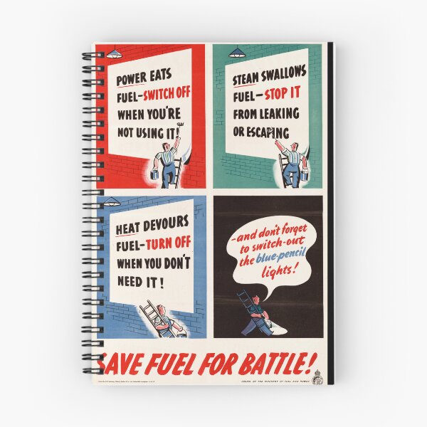 Item preview, WWII UK Propaganda Poster | Save Fuel for War Effort | Retro Art Print | Ministry of Fuel & Power | Vintage Cartoon Style designed and sold by artofuniverse.