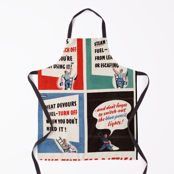 Item preview, WWII UK Propaganda Poster | Save Fuel for War Effort | Retro Art Print | Ministry of Fuel & Power | Vintage Cartoon Style designed and sold by artofuniverse.