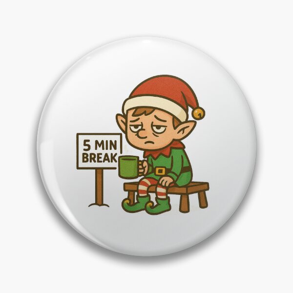 Item preview, Elf on Break Funny Christmas Sticker designed and sold by NitkiStudio.
