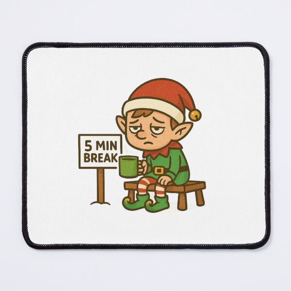 Item preview, Elf on Break Funny Christmas Sticker designed and sold by NitkiStudio.