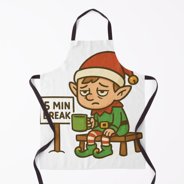 Item preview, Elf on Break Funny Christmas Sticker designed and sold by NitkiStudio.