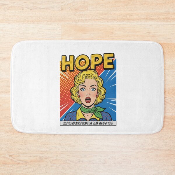 Item preview, Hope, The Suspense Before Life Slaps You, Dark Humor, funnyfits70, Humor, Funny, retro, vintages, funny quotes, animal humor, designed and sold by FunnyFits70.