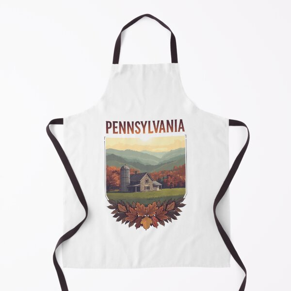 Item preview, Pennsylvania Autumn Poster – Rustic Farmhouse, Fall Foliage and Mountain Vintage Travel Art designed and sold by FestivityFinds.