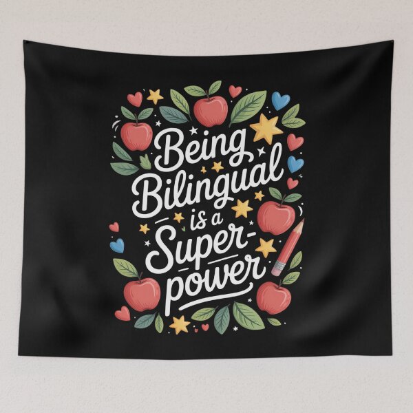 Item preview, Being Bilingual Is A Superpower Back To School ESL Teacher designed and sold by TyraYoung.