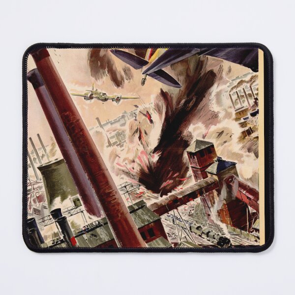 Item preview, Dramatic WWII Poster | RAF Planes in Action | Support the War Effort | Back Them Up! Vintage Propaganda Art Print designed and sold by artofuniverse.