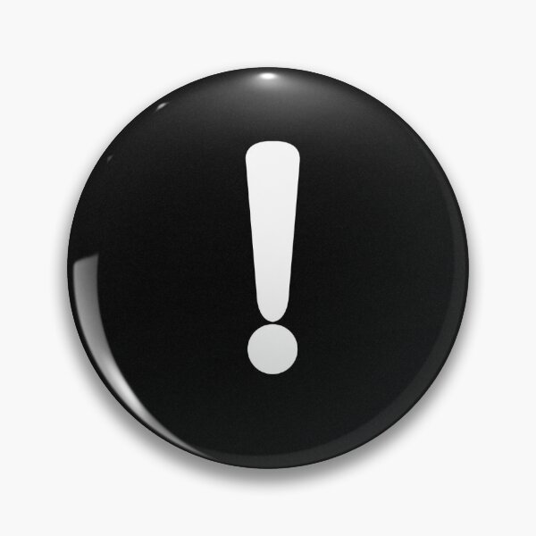 Item preview, exclamation mark on black background designed and sold by Niill.