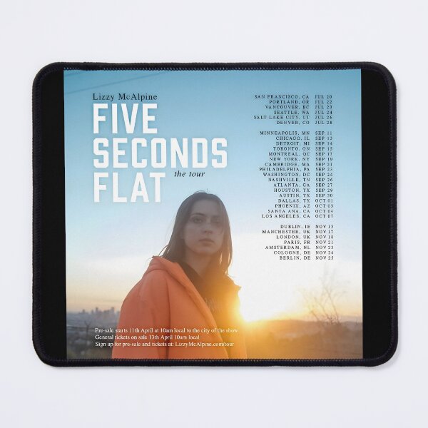 Item preview, Lizzy McAlpine – Five Seconds Flat Tour Poster Aesthetic designed and sold by vasilacielloa.