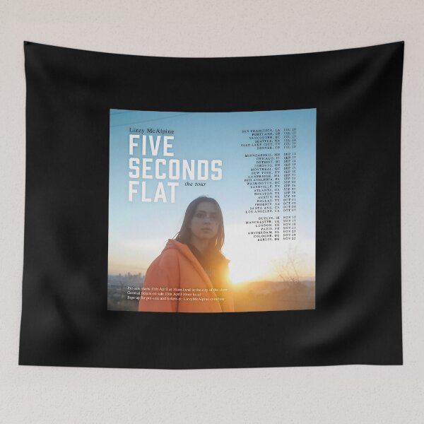 Item preview, Lizzy McAlpine – Five Seconds Flat Tour Poster Aesthetic designed and sold by vasilacielloa.