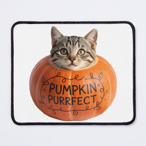 Item preview, Cute Cat in Pumpkin designed and sold by graphic-genie.