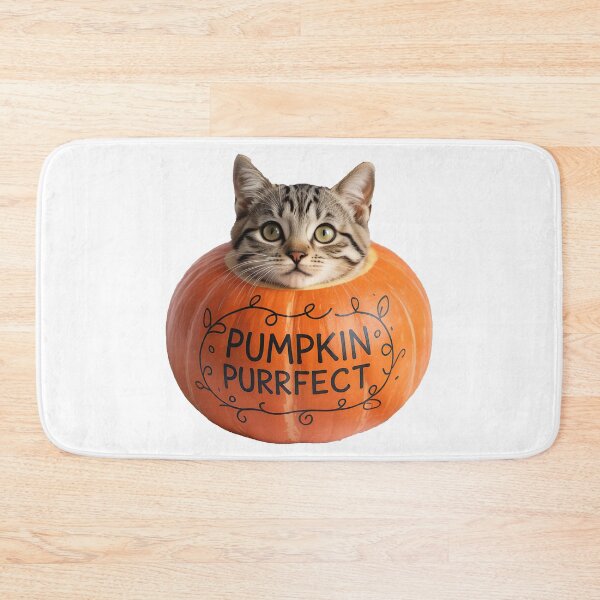 Item preview, Cute Cat in Pumpkin designed and sold by graphic-genie.