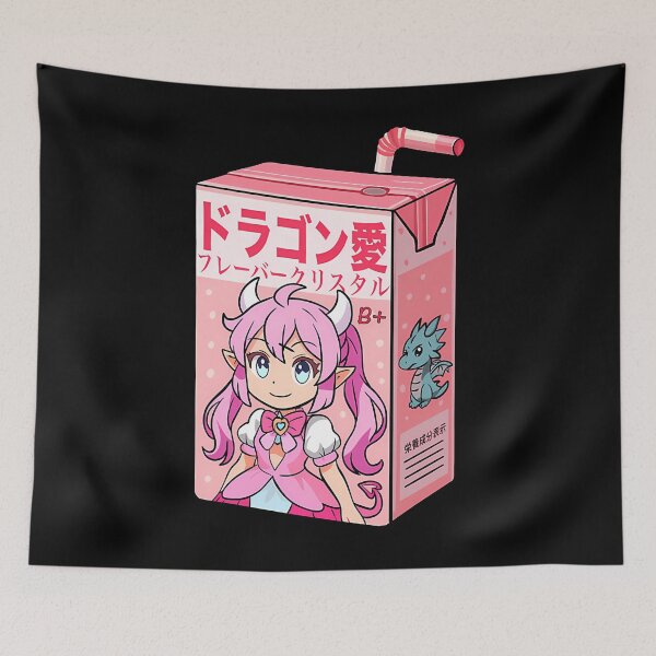 Item preview,  B Chibidoki Dragon Love Juice Box W Crystal Flavor (Gatcha Vtuber Vending Machine Series.) designed and sold by IsabellForstner.