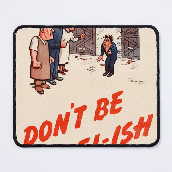 Item preview, Vintage WWII Propaganda Poster | The Man Who Would Not Close The Doors | Don't Be Fuel-ish | Wartime Home Conservation Art designed and sold by artofuniverse.